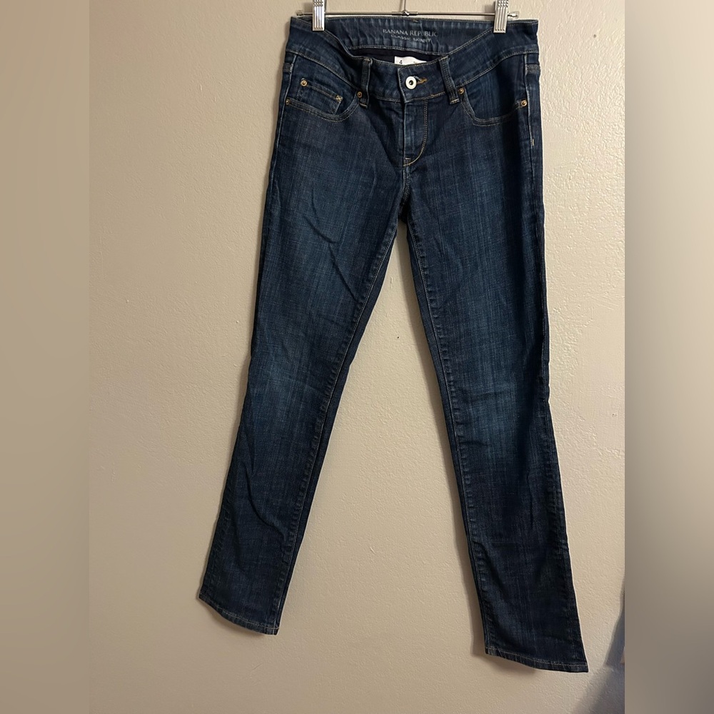 Banana Republic Dark Blue Straight Leg Jeans
